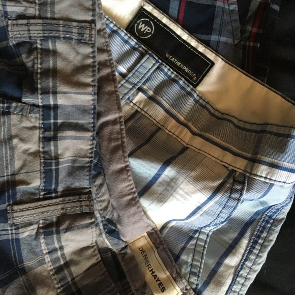 Men's Size 40 waist plaid Cargo Shorts - Picture 4 of 4